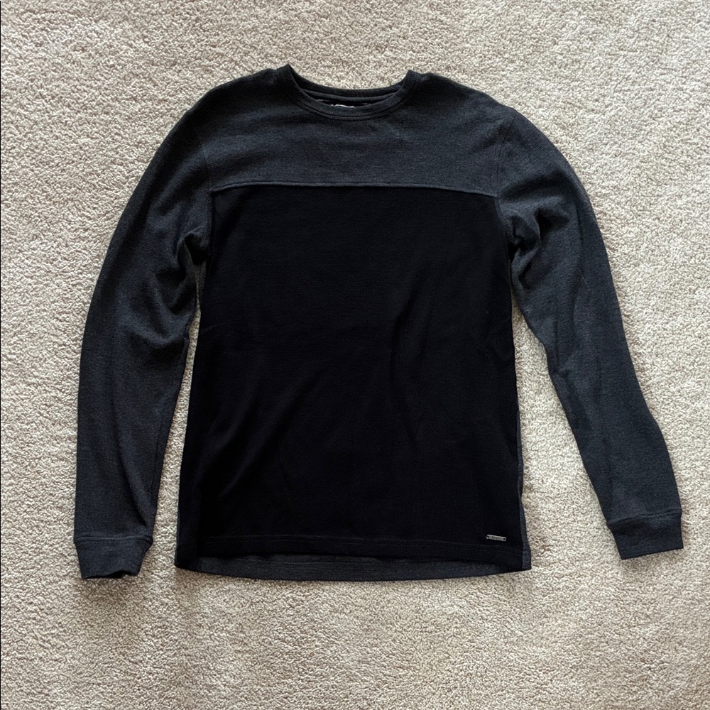 Denim & Flower Charcoal Long Sleeve Top